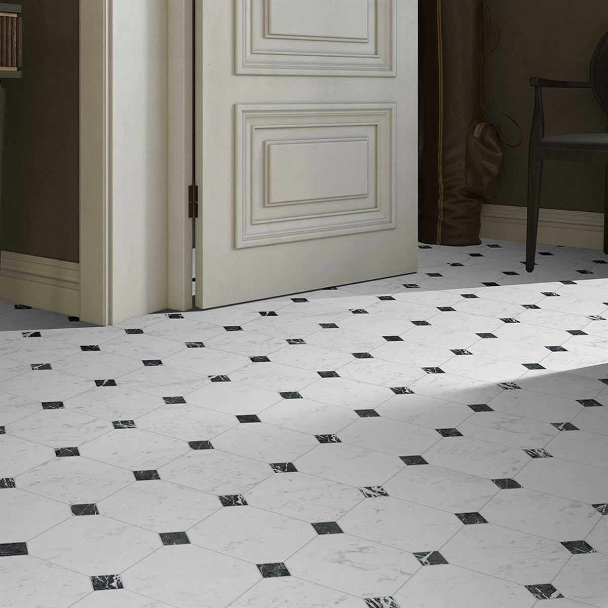 Arco White Porcelain Wall Floor Tiles 300x300mm (1003)