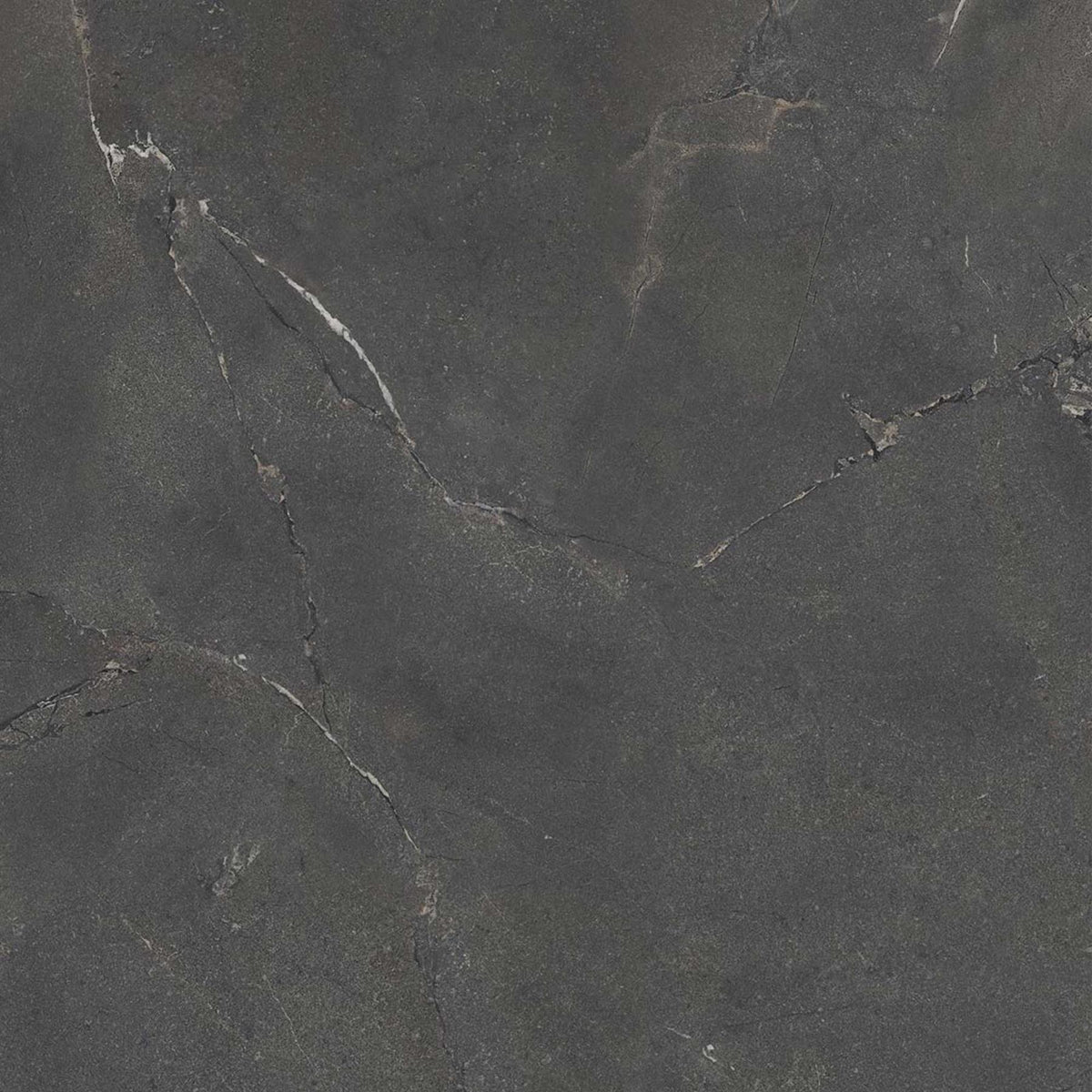 Black Large Porcelain Tile Slab Purestone Black 1200x2780mm (2035N)