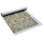 Slate-Lava-Sea Stone Mosaic Tile Bathroom Wet Room (50x50mm) 1000 x 500mm Roll 1006-952