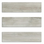 Wood Effect Matt White Porcelain Tile Plank 150x600mm