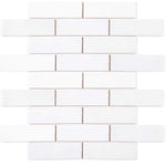 White Ceramic Wall Tile Gloss Subway Tiles 65x200mm (1008)