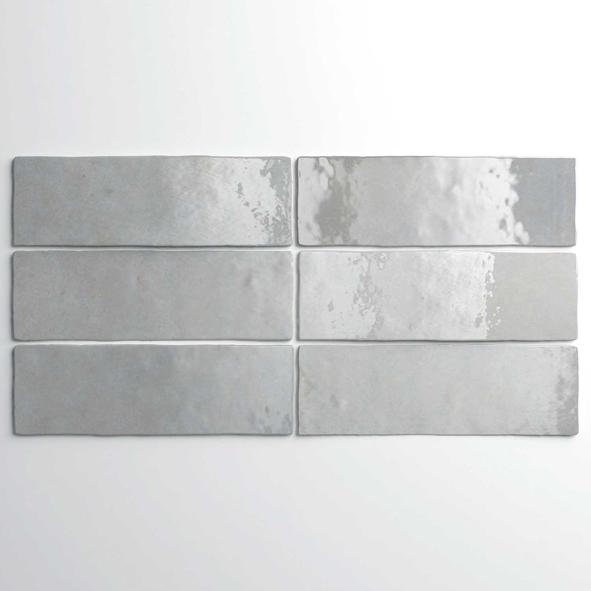 Grey Ceramic Wall Tile Gloss Subway Tiles 65x200mm (1008)