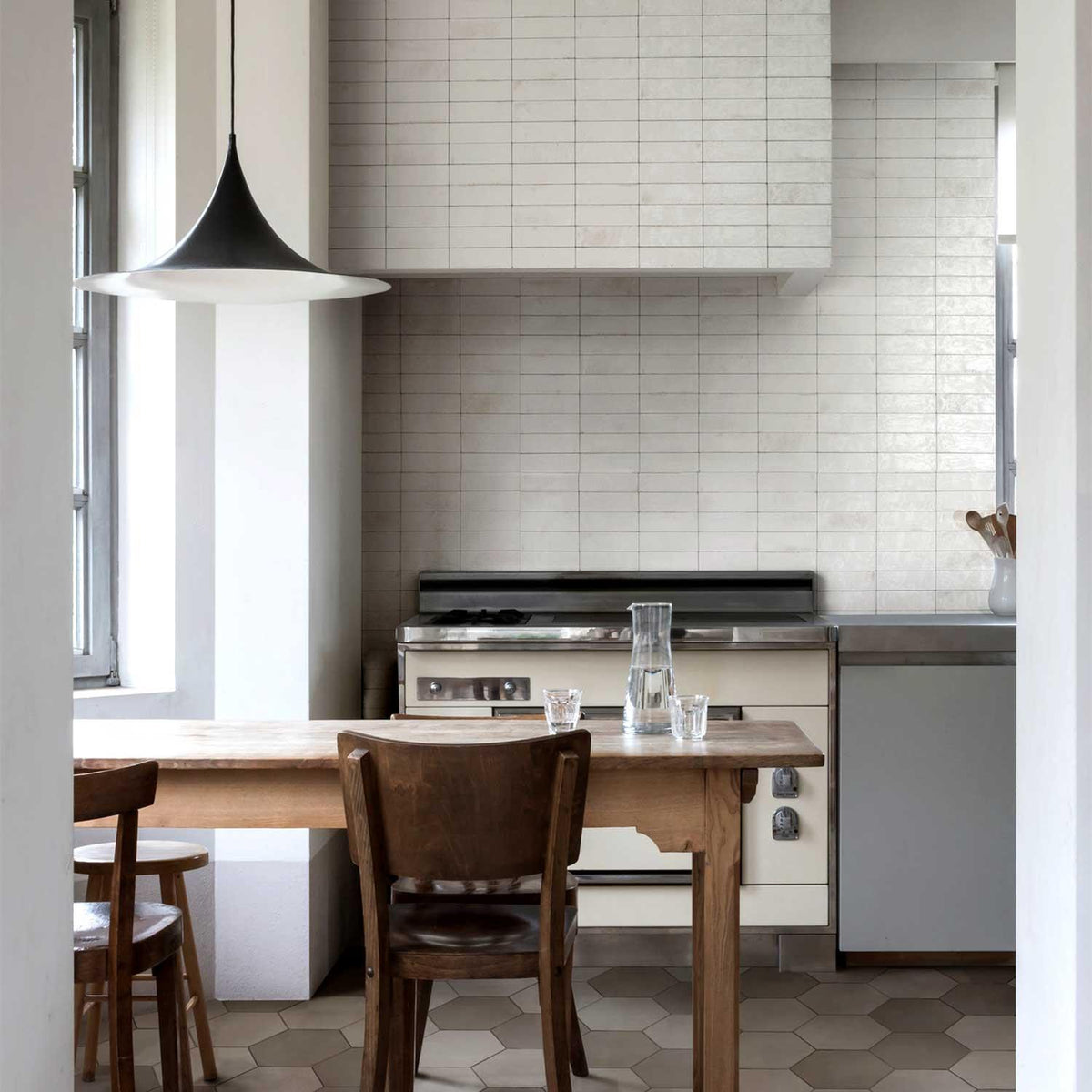 Subway Style White Porcelain Wall Floor Tile 50x150mm (1007)
