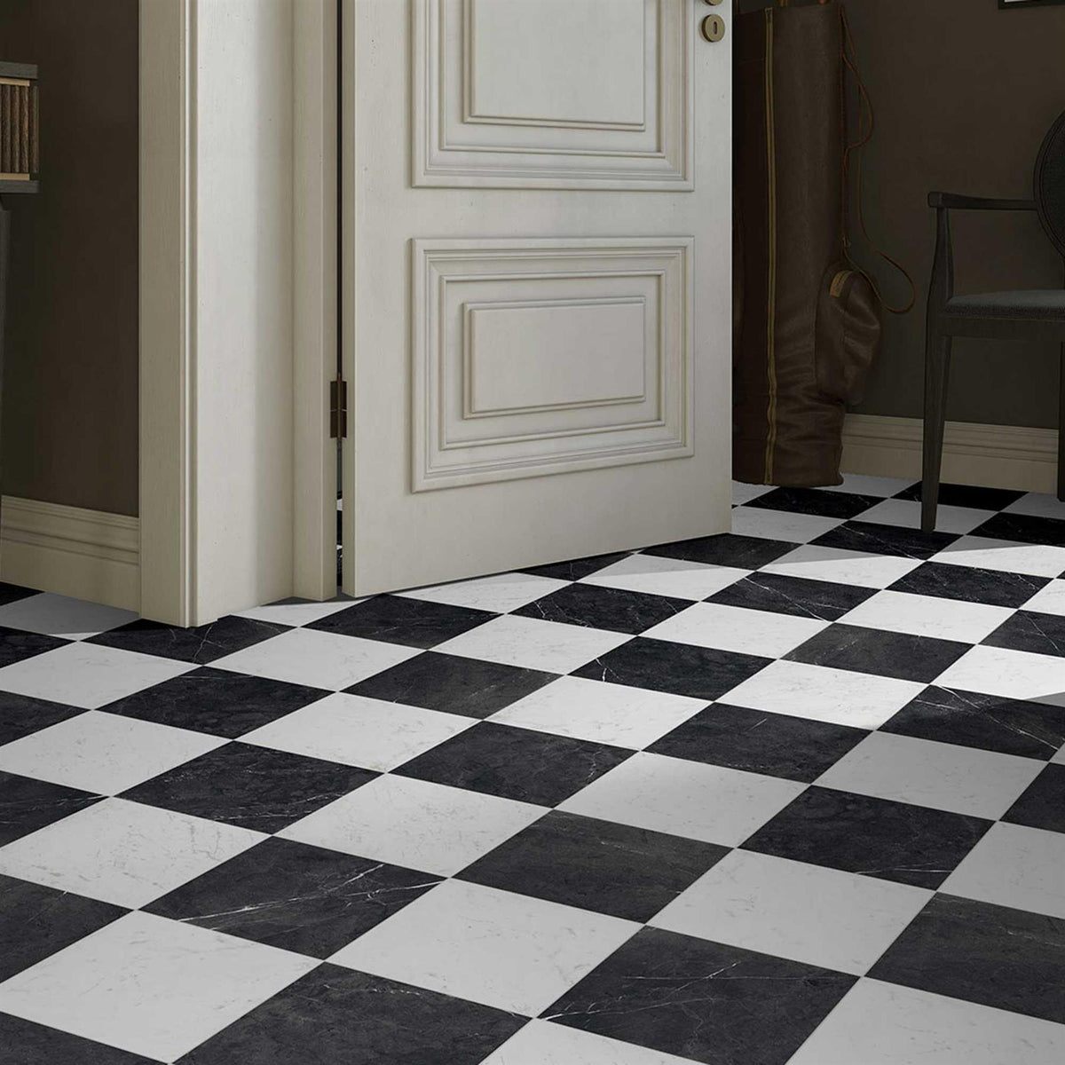 Arco Black Porcelain Wall Floor Tiles 300x300mm (1003)