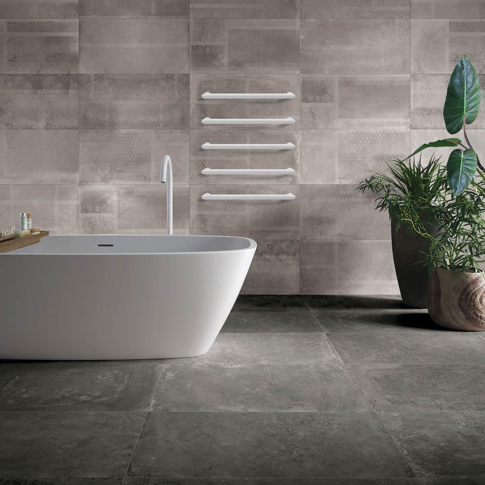 ThermoSphere Double Round Electric Towel Bar Wall Mounted Stainless Steel