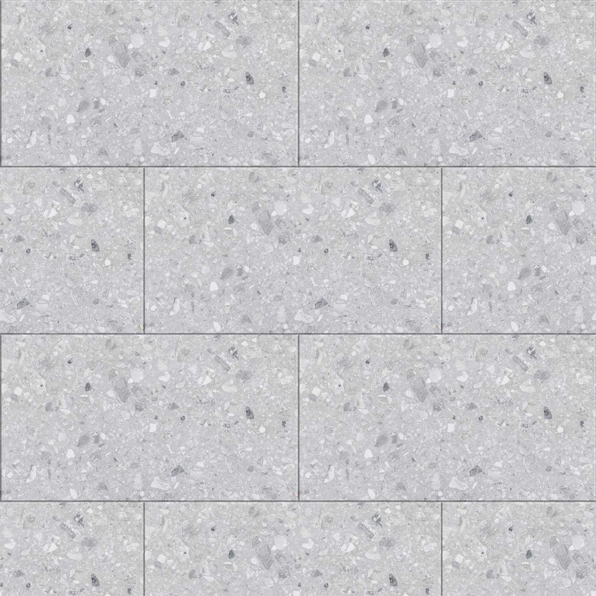 Light Grey Terrazzo Porcelain Tile 300x600mm (1026LG36)