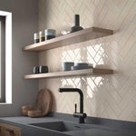 Subway Tile Ivory Gloss Ceramic Wall Tile 65x200mm (1012)