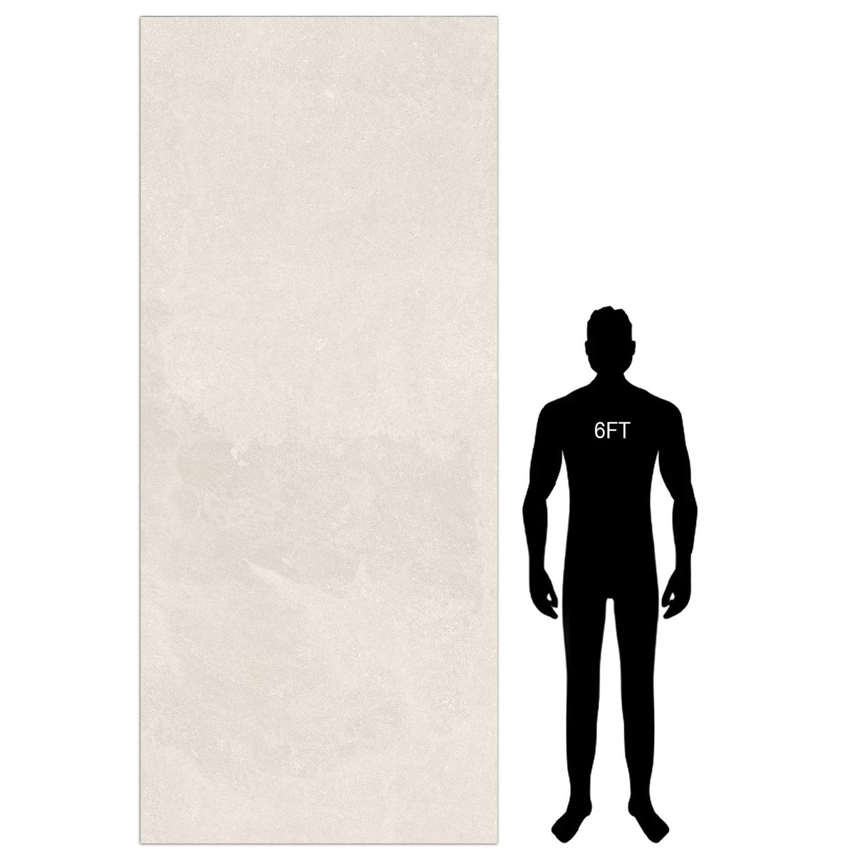 Noble White Porcelain Large Tile Slab 1200x2780mm