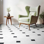 Arco White Porcelain Wall Floor Tiles 300x300mm (1003)