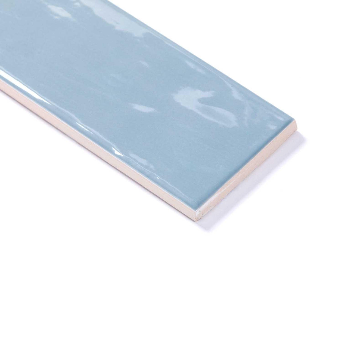 Subway Tile Blue Gloss Ceramic Wall Tile 65x200mm (1012)