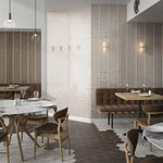 Subway Tile Light Grey Gloss Ceramic Wall Tile 65x200mm (1012)