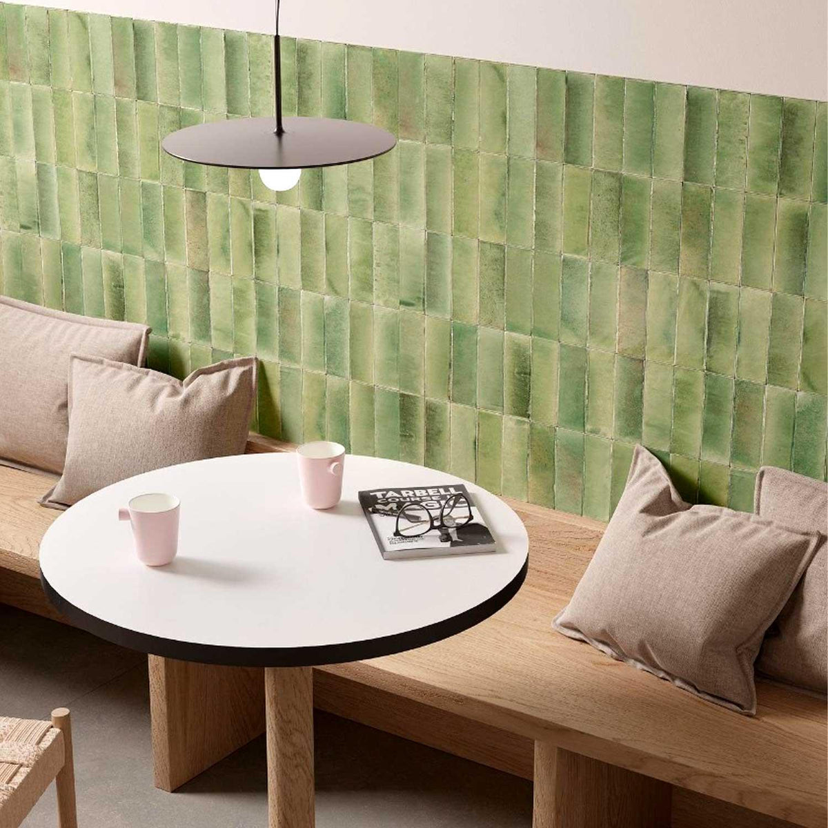 Subway Style Green Porcelain Wall Floor Tile 50x150mm (1007)