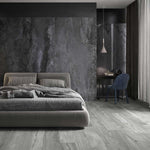 Wood Effect Grey Porcelain Floor Tile 195x1200mm (1011)