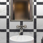 Arco White Porcelain Wall Floor Tiles 300x300mm (1003)