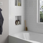 Subway Tile White Gloss Ceramic Wall Tile 65x200mm (1012)