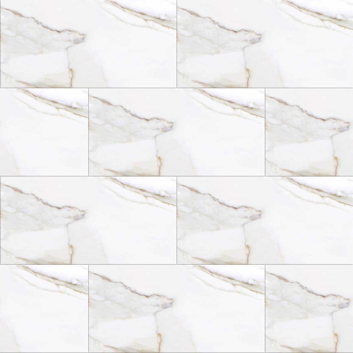 Calacatta Gold Marble Effect (Polished) Finish Porcelain Tile 300x600mm