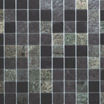 Slate-Lava-Sea Stone Mosaic Tile Bathroom Wet Room (50x50mm) 1000 x 500mm Roll 1006-952
