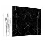 Polished Bookmatch Slab Calacatta Black Porcelain 3200×1620mm