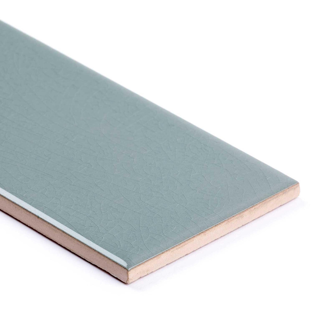 Green Subway Tile Crackle Effect Wall Ceramic Tile 75 x 150mm (1013)