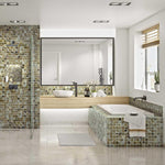 Beige Mosaic Bathroom Tiles, 25x25mm Roll, 1000x500mm (1002-901)