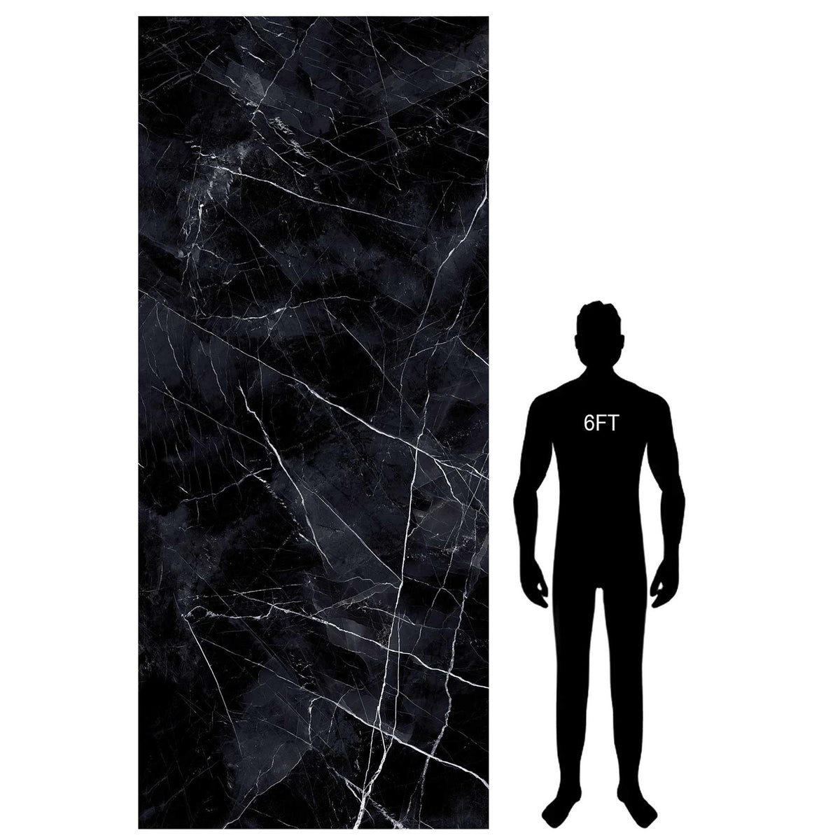 Calacatta Black Polished Large Tile Slab 1200x2780x6mm (1021PP278)
