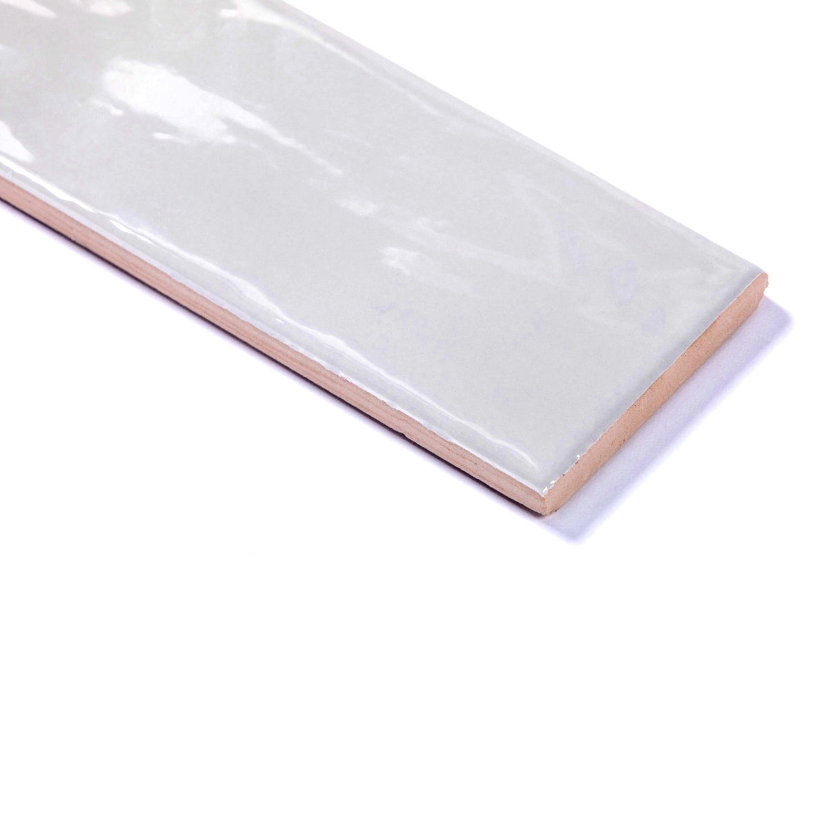 Subway Tile Light Grey Gloss Ceramic Wall Tile 65x200mm (1012)