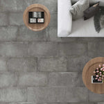 Dark Grey Porcelain Tile 375 x 750mm Wall & Floor Indoor (T1006)