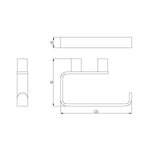 RAK Petit Round Toilet Roll Holder Series 2 – Gloss Chrome