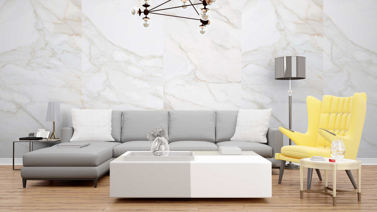 Calacatta Gold Marble Effect (Matt) Finish Porcelain Tile 600x1200mm