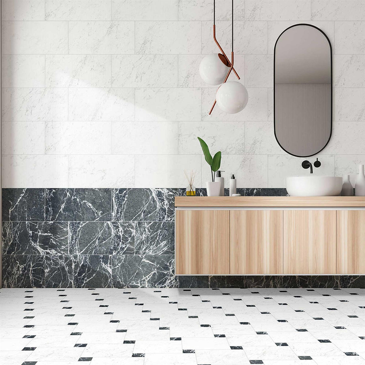 Arco Grey Porcelain Wall Floor Tiles 300x300mm (1003)