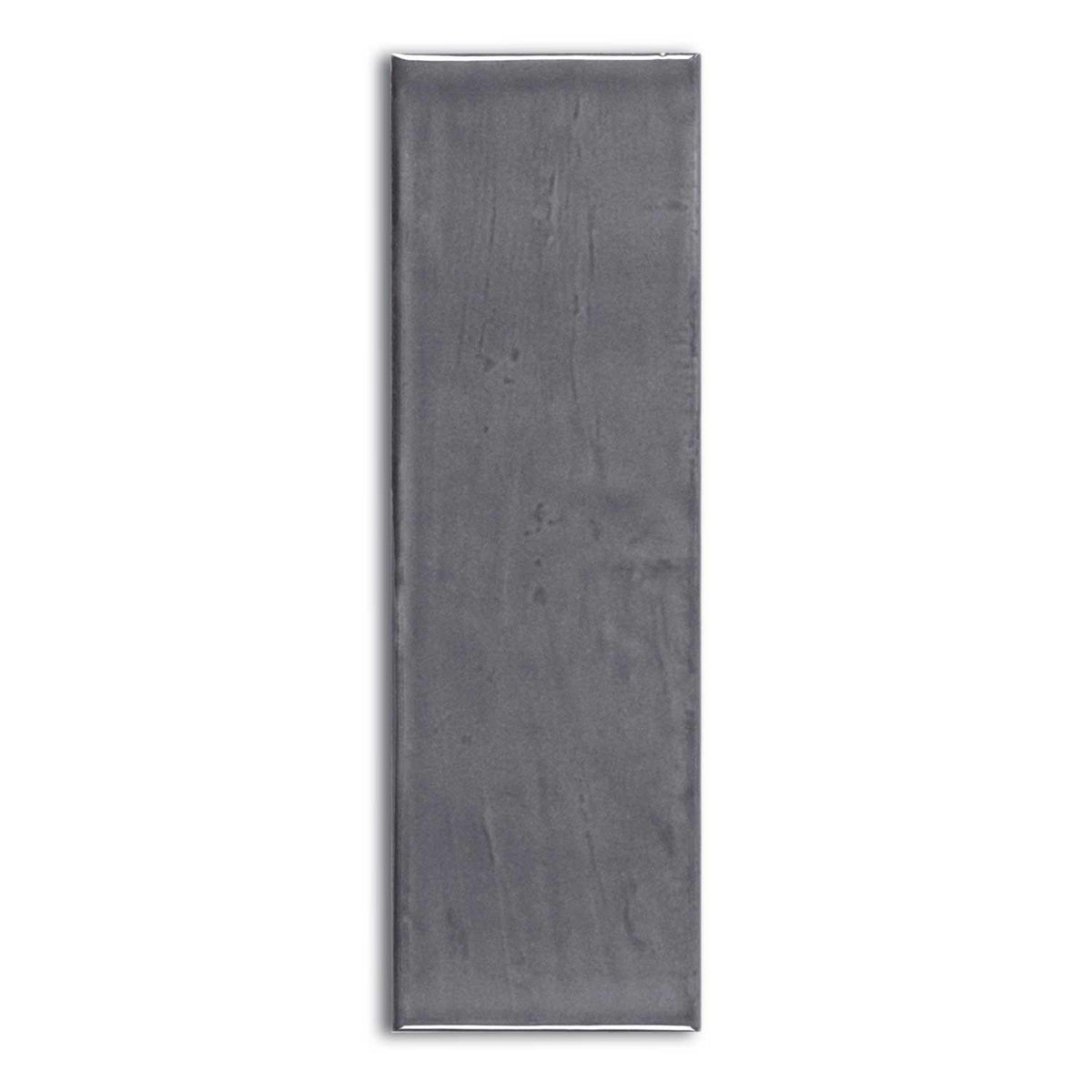 Subway Tile Graphite Gloss Ceramic Wall Tile 65x200mm (1012)