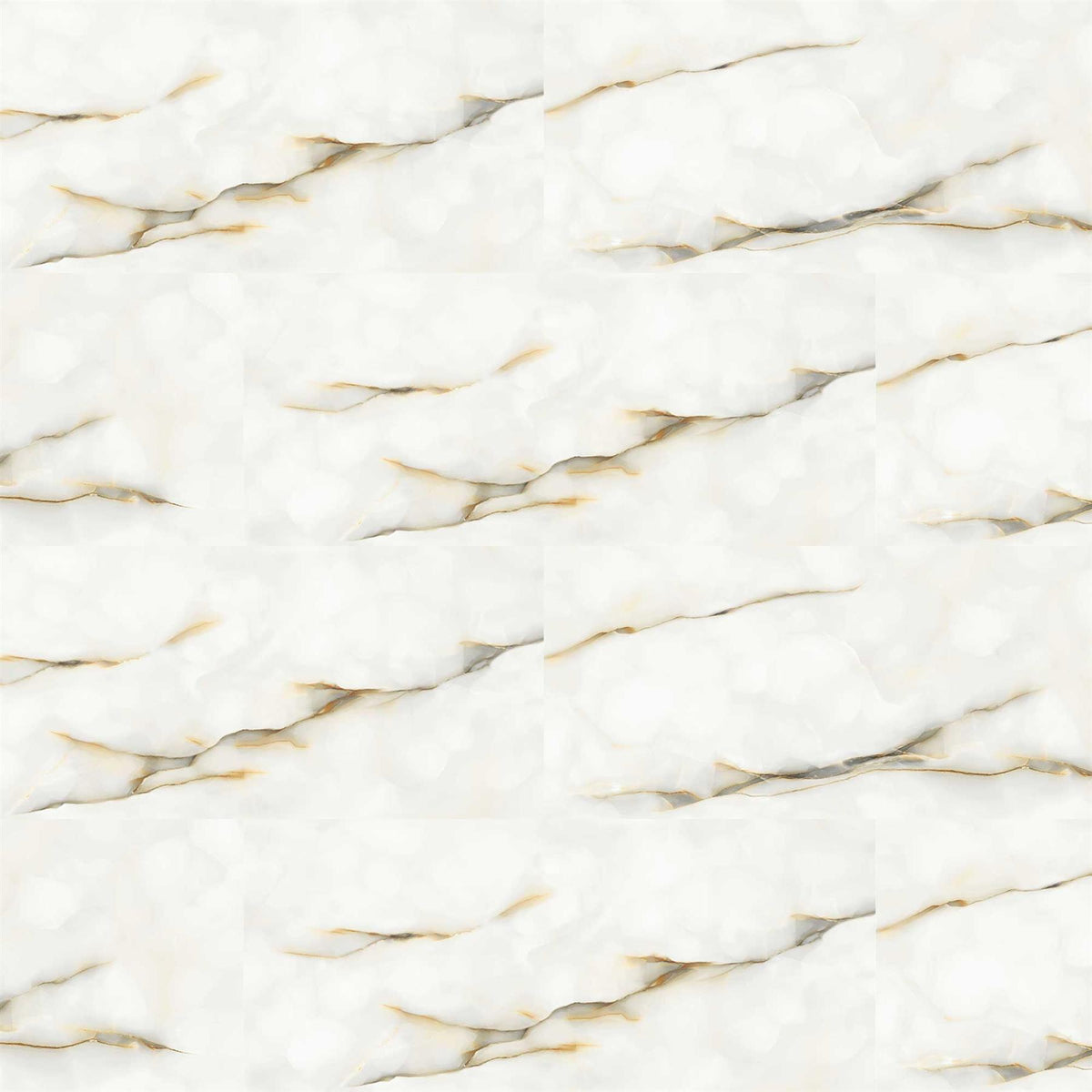 Marble Effect Pearl White Matt Onyx Porcelain Tile 1200x600mm (1020PL)