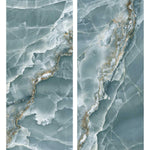 Marble Effect Green Onyx Porcelain Tile (Matt) 600x1200mm (1004)