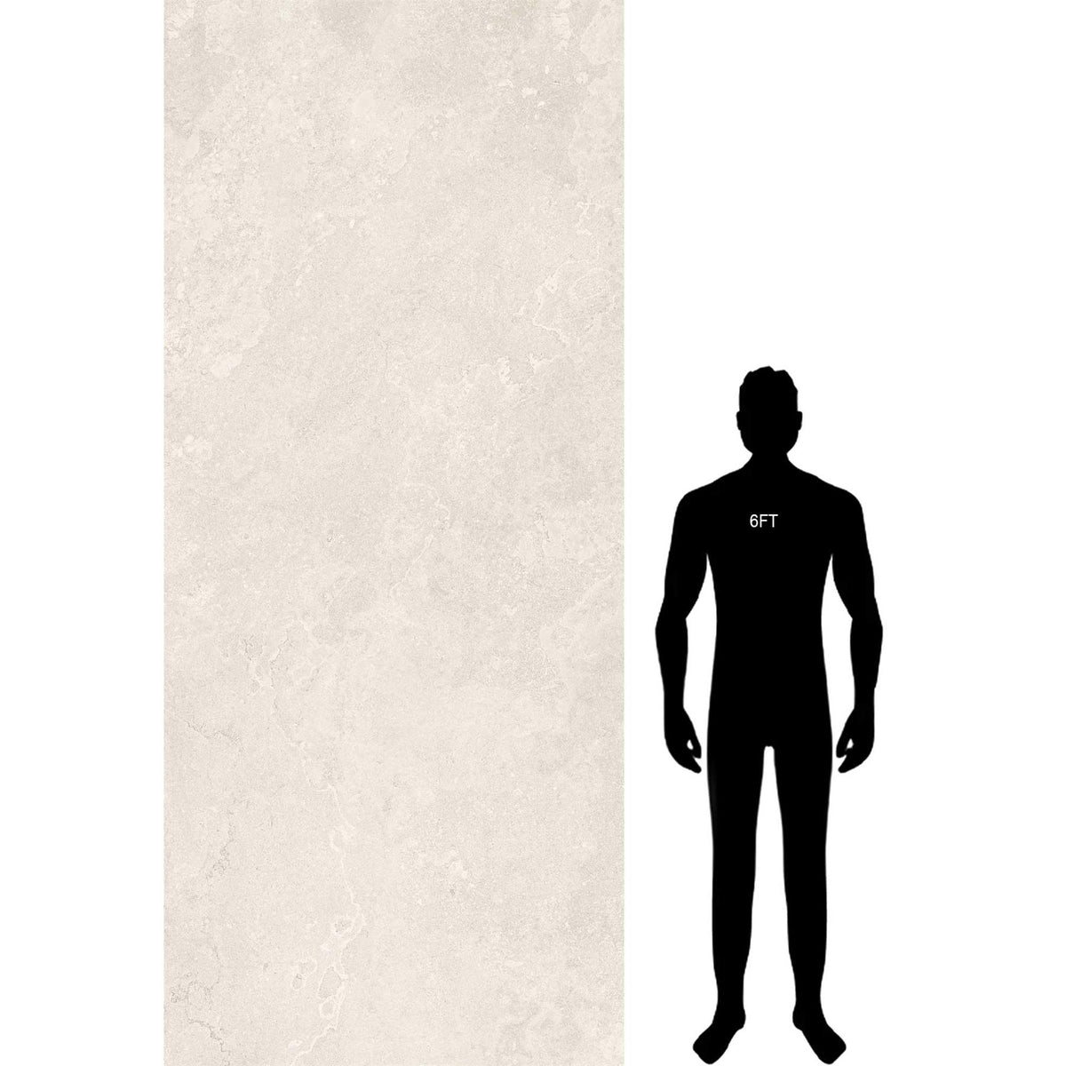 Ancienne White Natural Large Slab Porcelain Tile 1200x2780mm