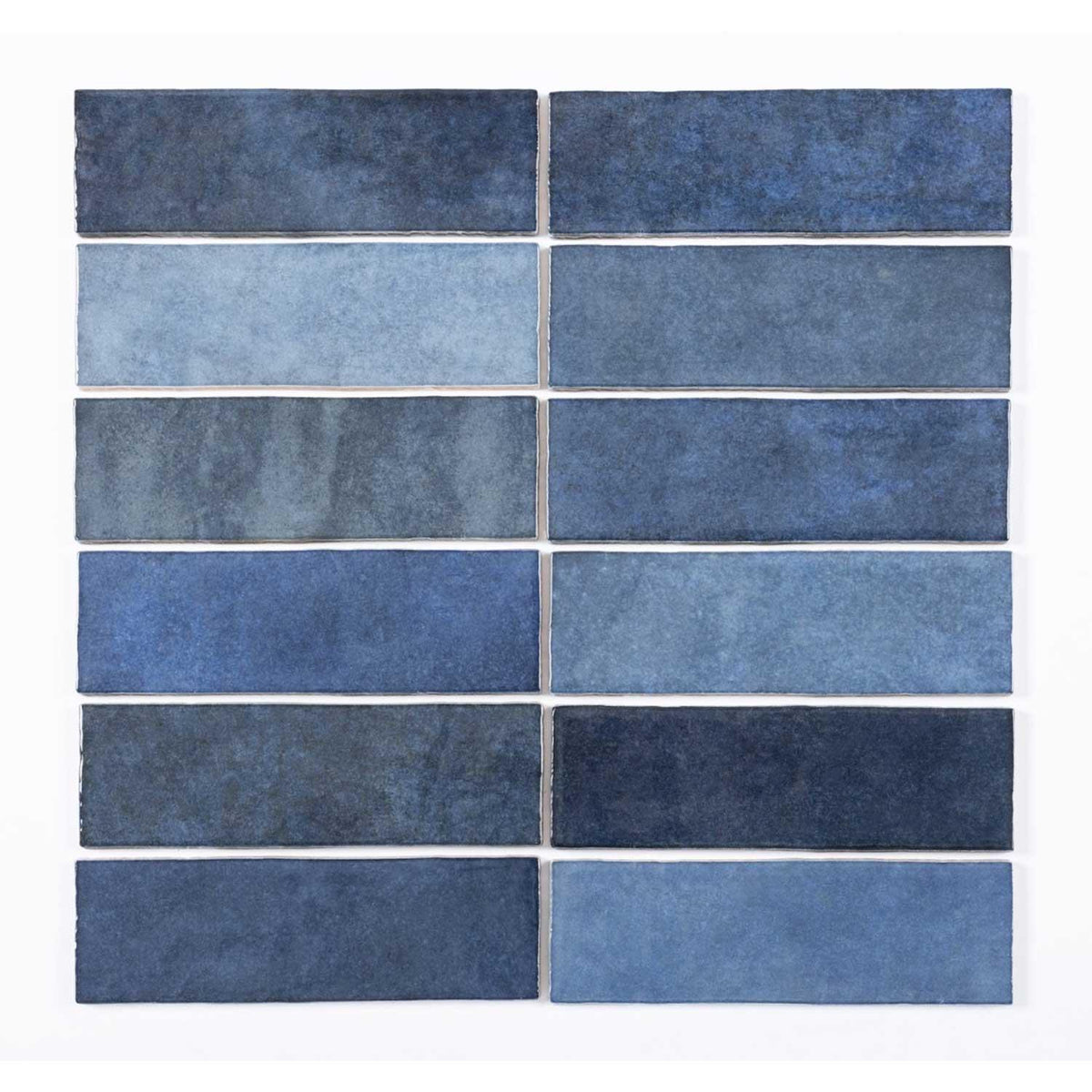 Blue Ceramic Wall Tile Gloss Subway Tiles 65x200mm (1008)