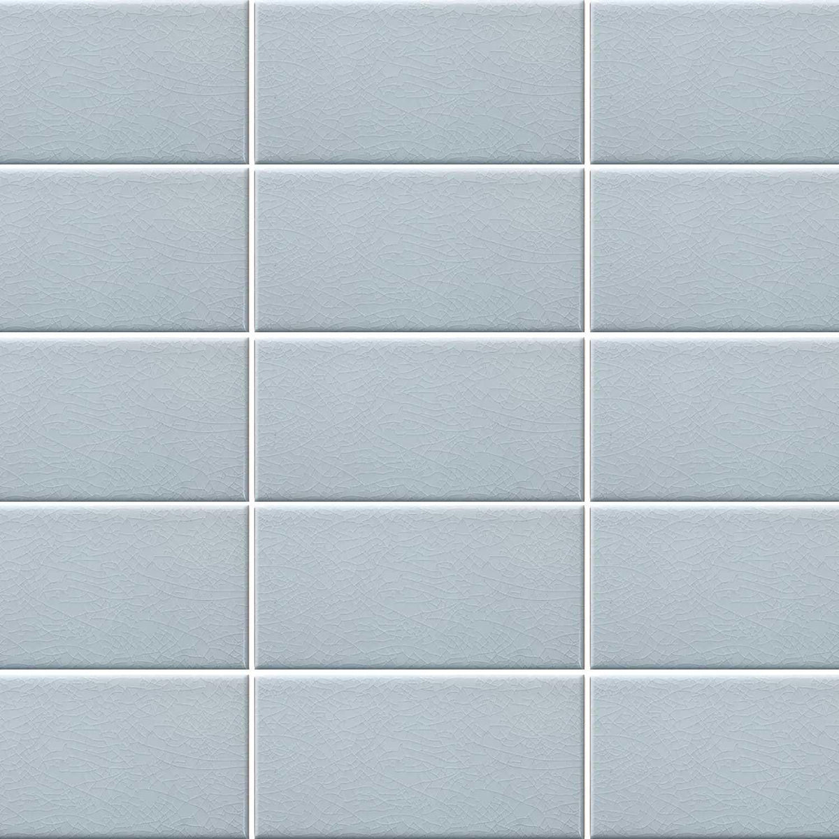 Light Blue Subway Tile Crackle Effect Wall Ceramic Tile 75 x 150mm (1013)