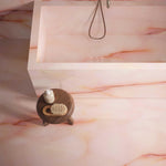 Marble Effect Pink Matt Onyx Porcelain Tile 1200x600mm (1020P)