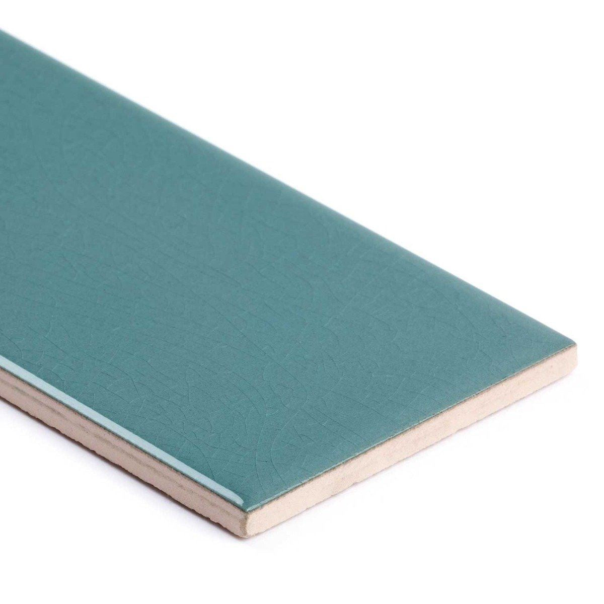 Sage Subway Tile Crackle Effect Wall Ceramic Tile 75 x 150mm (1013)