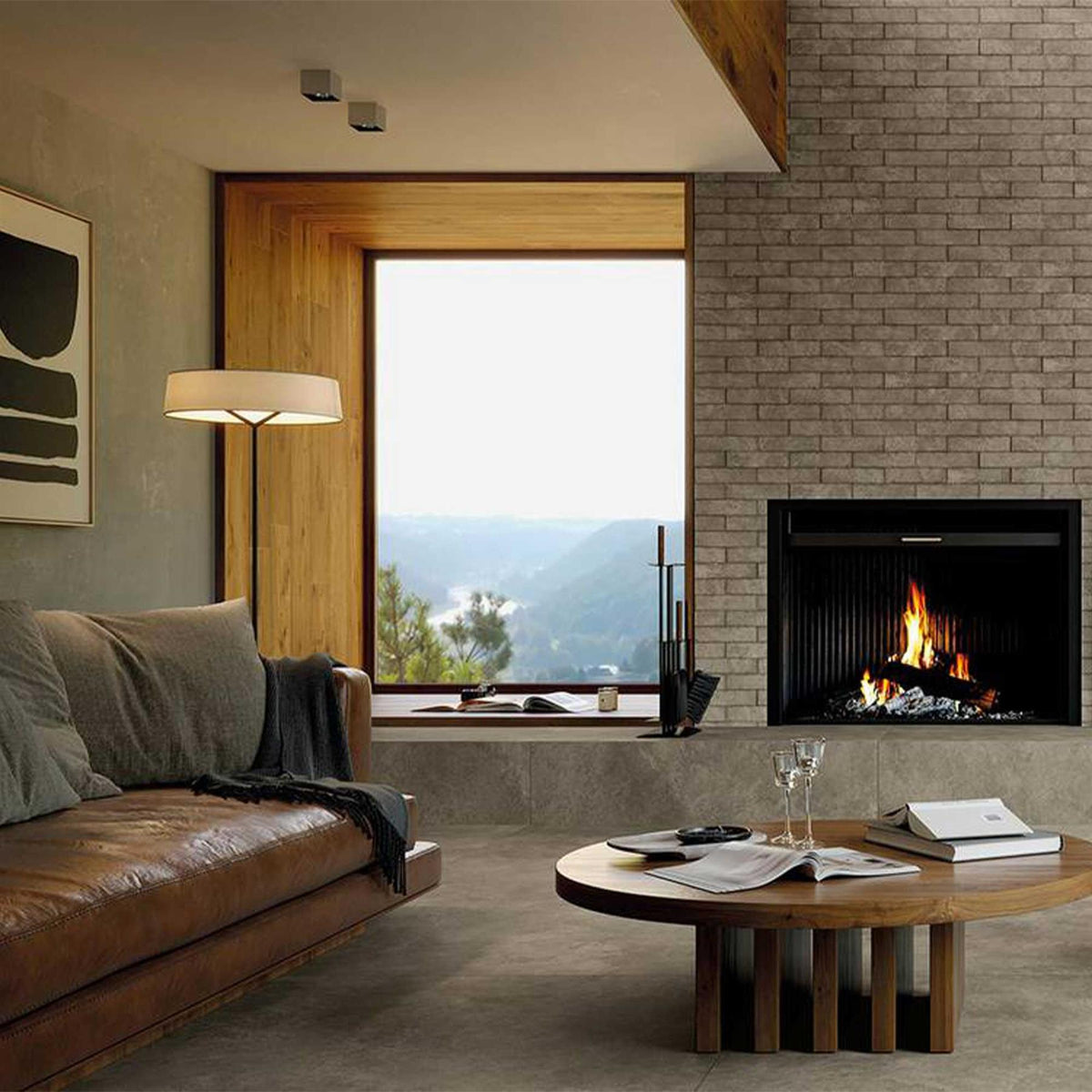 Grey Wall Floor Porcelain Tile Concrete Effect 600x600x9mm (1016)