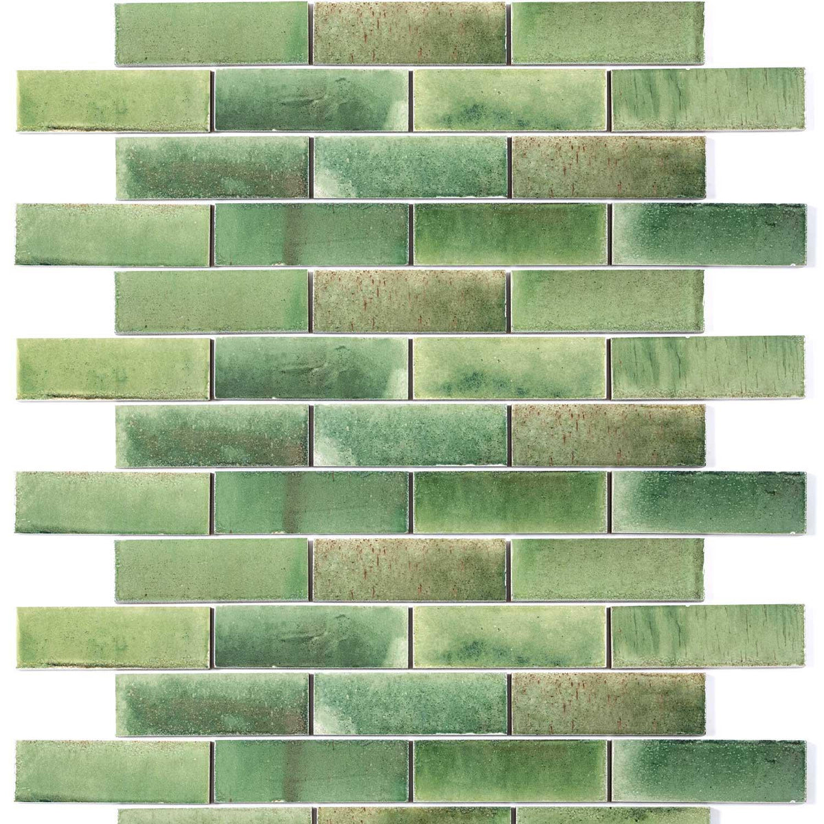 Subway Style Green Porcelain Wall Floor Tile 50x150mm (1007)