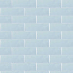 Subway Tile Blue Gloss Ceramic Wall Tile 65x200mm (1012)