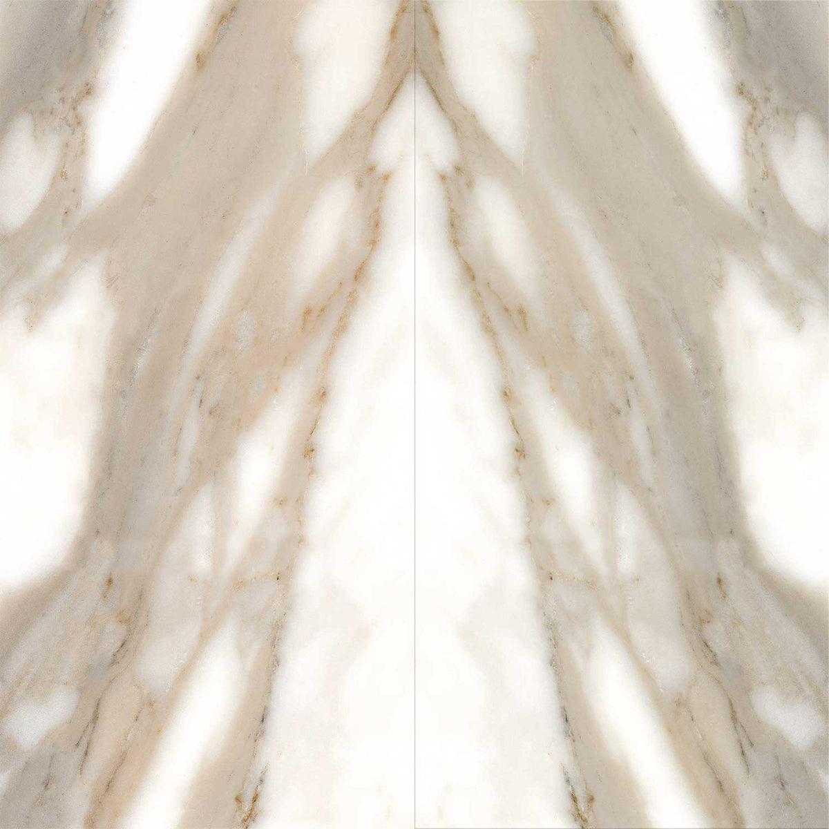Calacatta Book Matched Tiles Marble Effect Polished Wall 600x1200mm (Pair) 1018