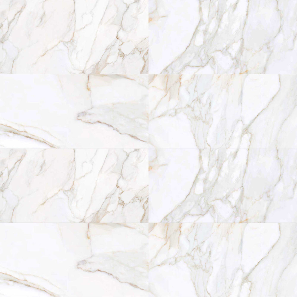 Calacatta Gold Marble Effect (Matt) Finish Porcelain Tile 600x1200mm