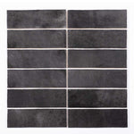 Black Ceramic Wall Tile Gloss Subway Tiles 65x200mm (1008)
