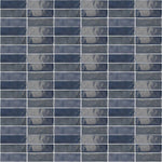 Blue Ceramic Wall Tile Gloss Subway Tiles 65x200mm (1008)