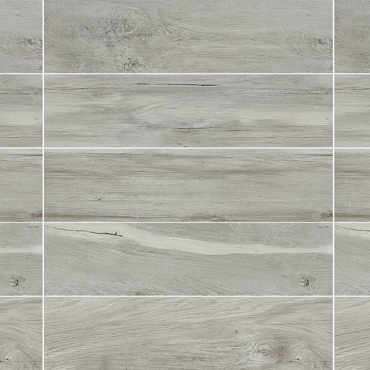 Wood Effect Matt Grey Porcelain Tile Plank 150x600mm