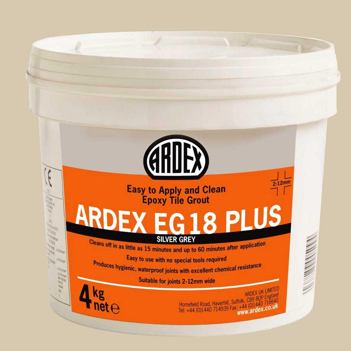 Ardex EG18 Plus Epoxy Grout Easy to Apply 4KG
