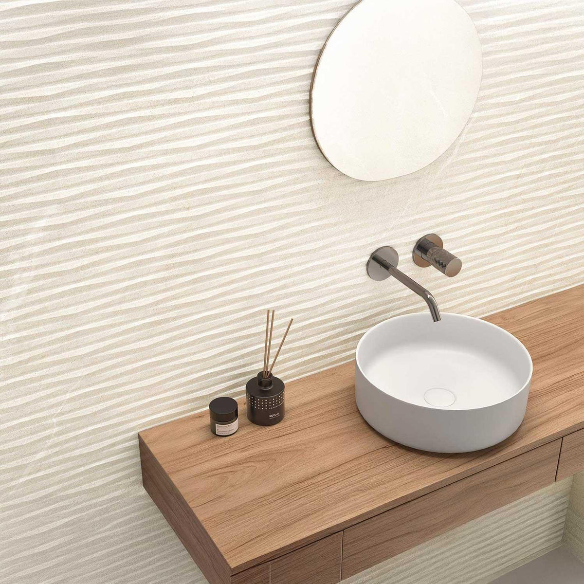 Stone Effect Decor Sand Porcelain Tiles 295x595mm (1014)