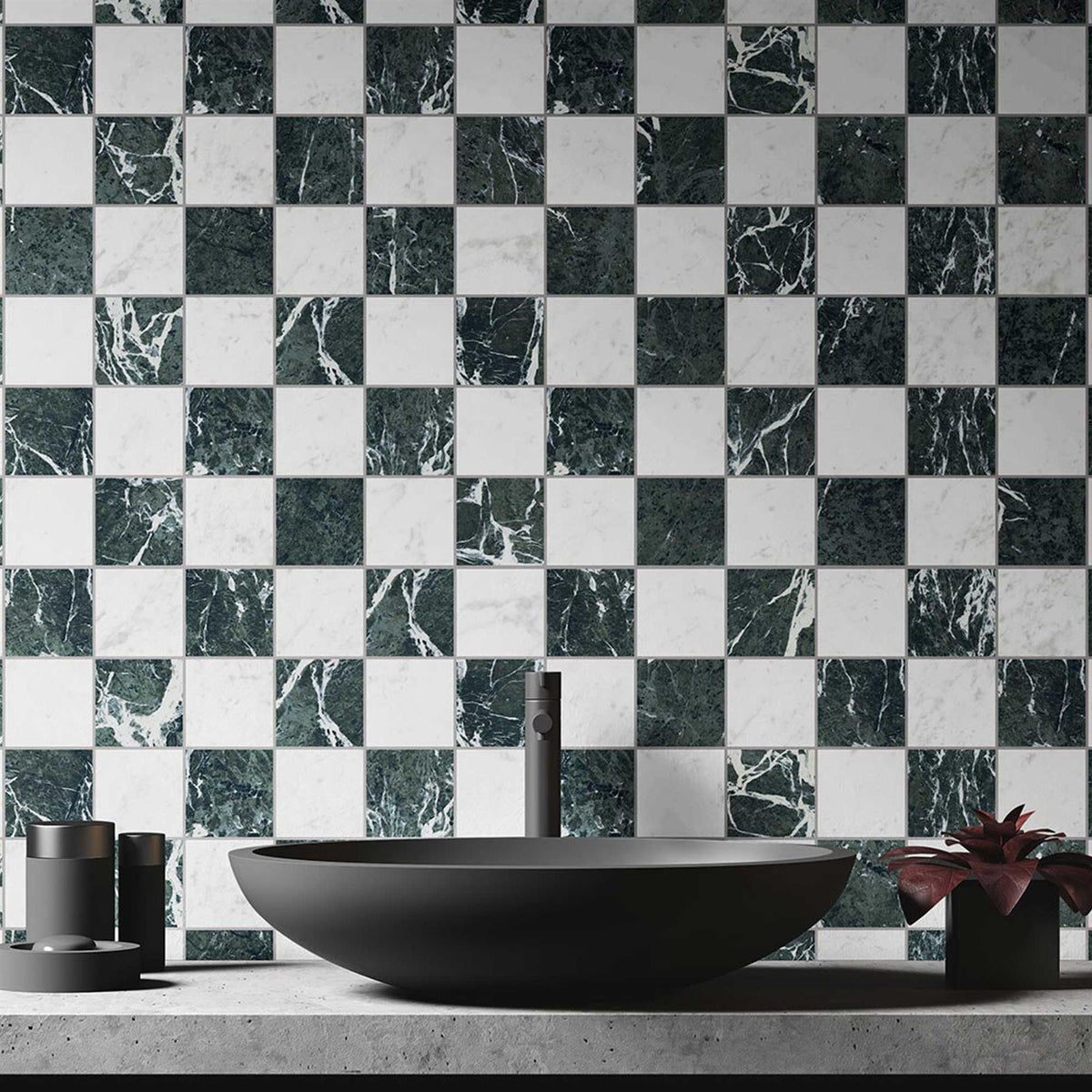Arco Grey Porcelain Wall Floor Tile Small Format 75x75mm (1003)