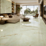 Marble Effect Jade Polished Onyx Porcelain Tile 1200x600mm (1020GP